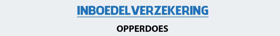 inboedelverzekering-opperdoes